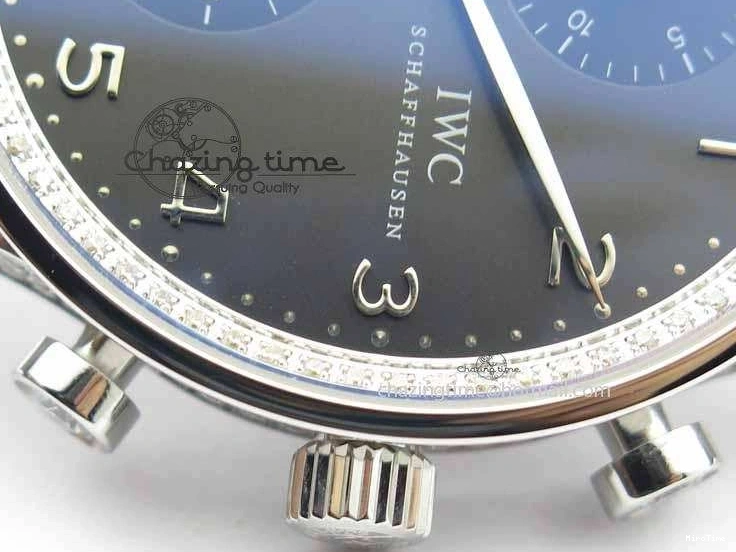 MIROTIME 0403 Unique Portuguese IW3714 Diam ZF V2 1:1 Best Edition Gray Dial On Brown Leather Strap A79350 (Slim Movement) 7250